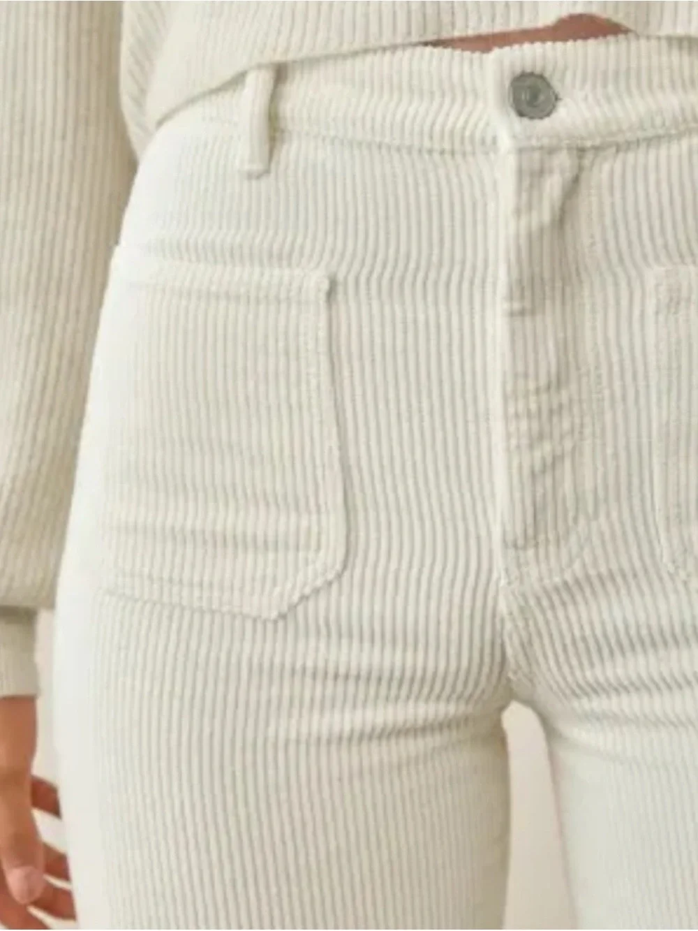 Reformation Alyssa High Rise Wide Leg Corduroy Pants